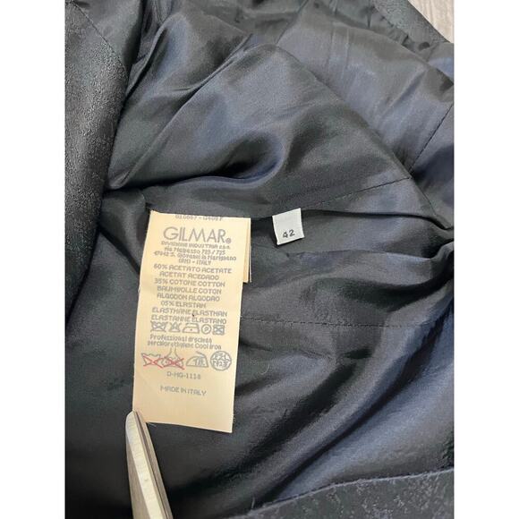 Vintage Jeans Iceberg Women's Blazer (Size 42) and Skirt (Size 40) Suit, Black. - Picture 7 of 11